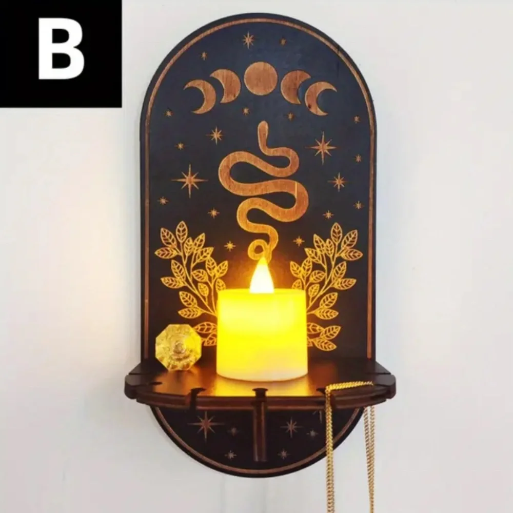 NIP! Black & Gold Crystal & Gemstone Wall Mounted Display Shelves! You Pick ONE!